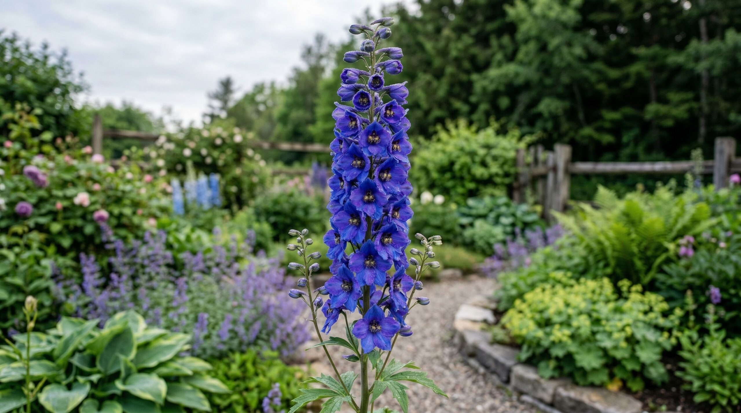 Delphinium elatum - How to grow tall delphinium spires that tower above the garden like living architecture