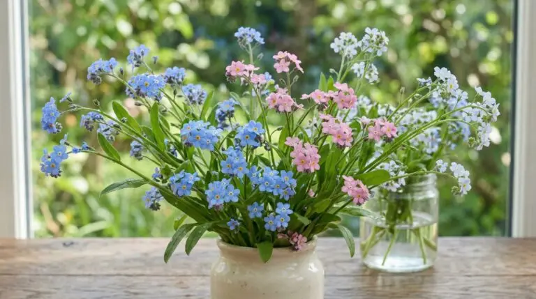 Best forget-me-not varieties from classic blue Myosotis to pink and white forms