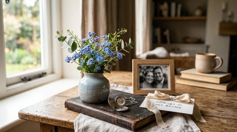 Forget-me-nots for wedding flowers and the sentimental meaning for bridal bouquets