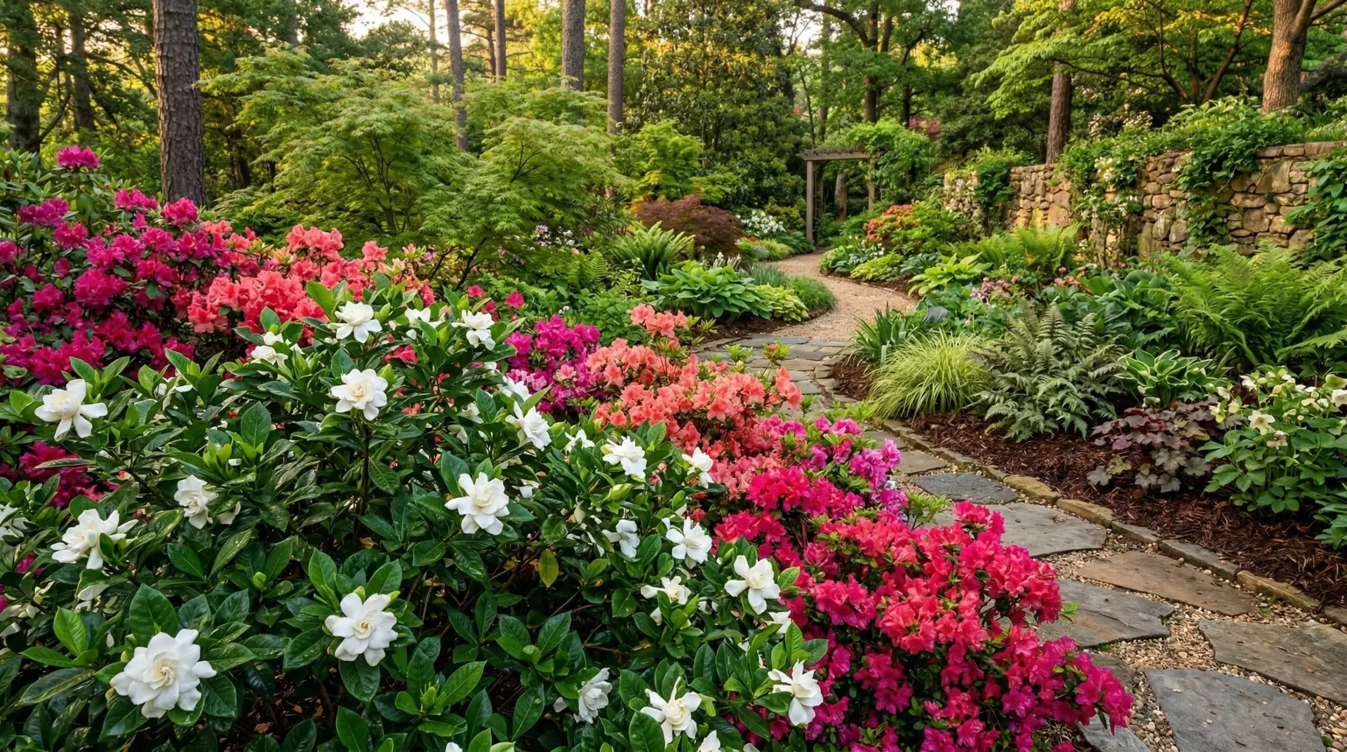 Gardenia - Companion plants for gardenias in a fragrant southern garden border
