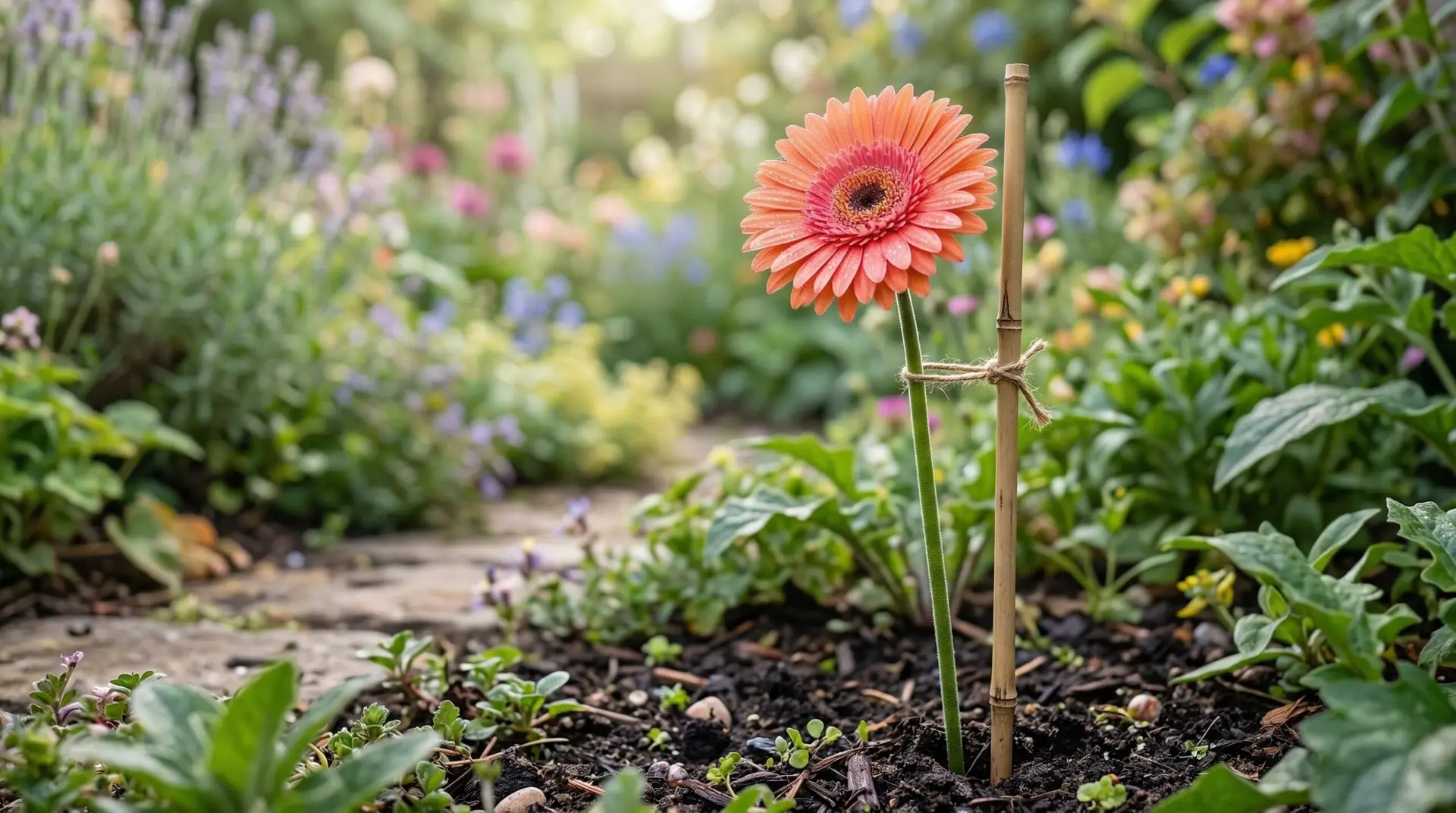 Gerbera Daisy - Gerbera daisies as long-lasting cut flowers and how to make them stand up straight in a vase