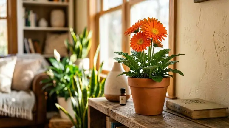 Gerbera daisies as NASA-certified air purifying plants for healthier indoor spaces