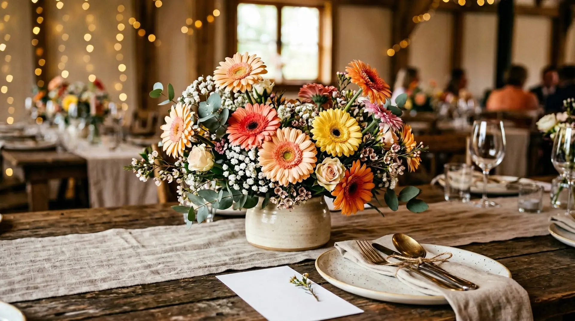 Gerbera Daisy - Gerbera daisies in wedding bouquets for colorful fun alternatives to traditional flowers