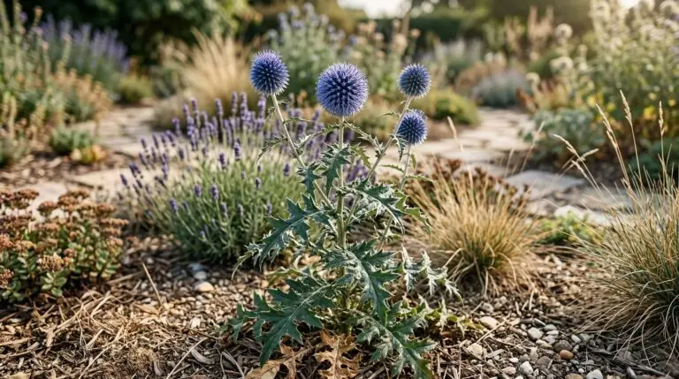 How to grow globe thistle for perfectly round steel-blue flower heads that bees adore
