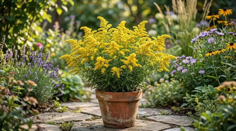Growing goldenrod in containers for fall patio color when everything else is fading