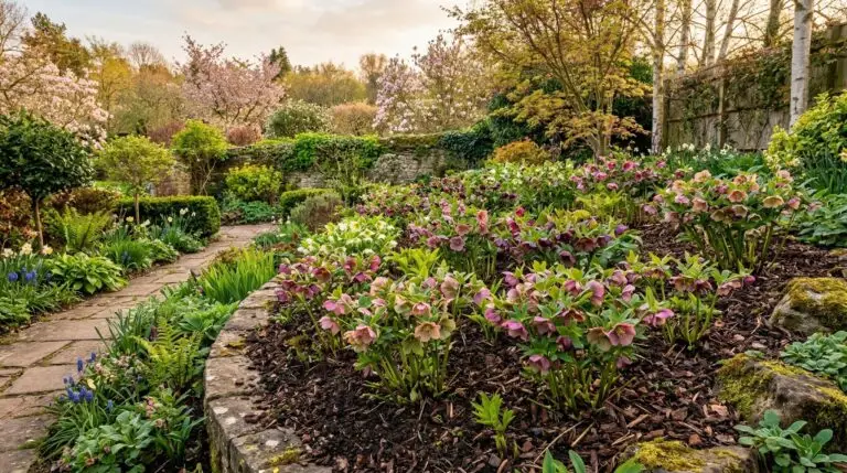 How to clean up hellebore foliage in late winter for the best flower display