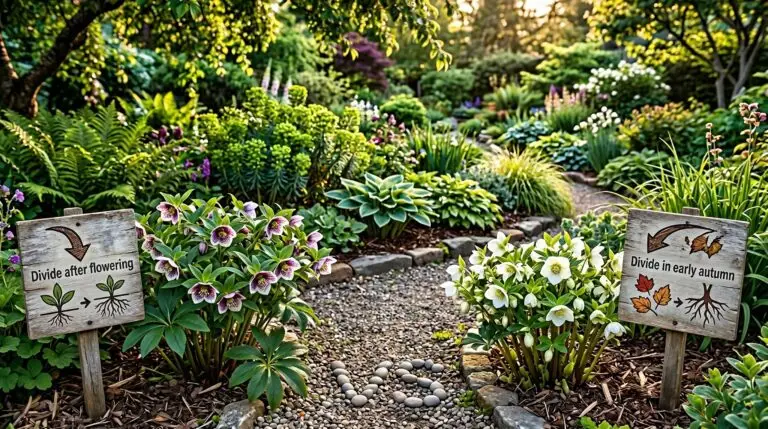 Dividing hellebores and the right time to split mature clumps without killing them
