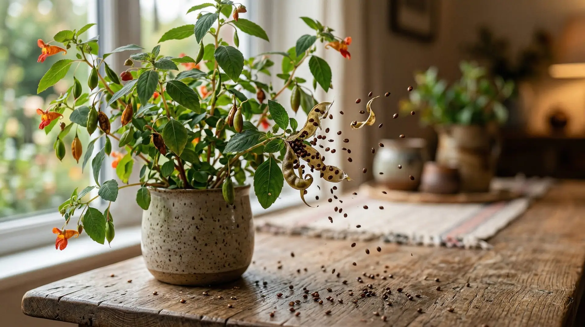 Impatiens - How impatiens seed pods explode and the fun of growing touch-me-nots from seed