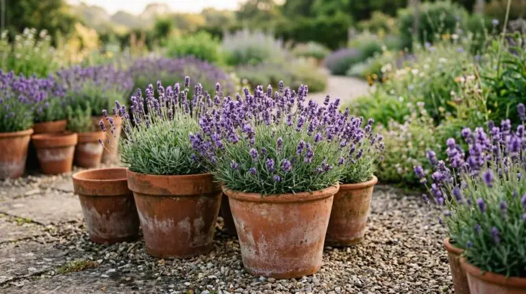 Growing lavender in containers for fragrant patio and balcony gardens