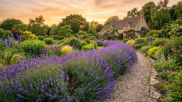 Pruning lavender at the right time to prevent woody bare stems and keep plants compact