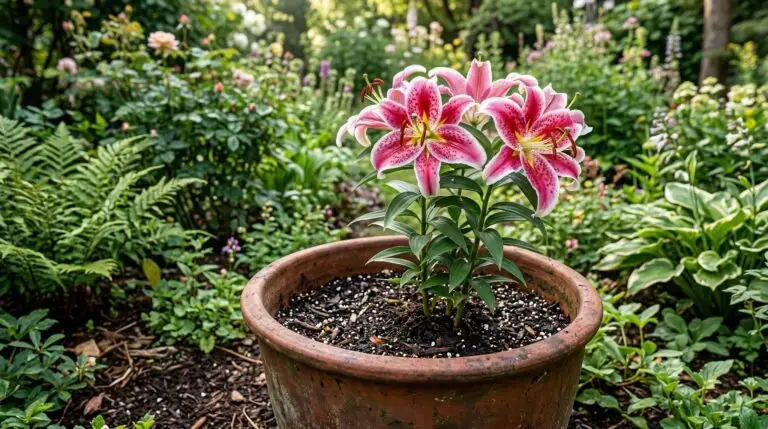 Growing lilies in containers for balcony and patio gardens with dramatic height