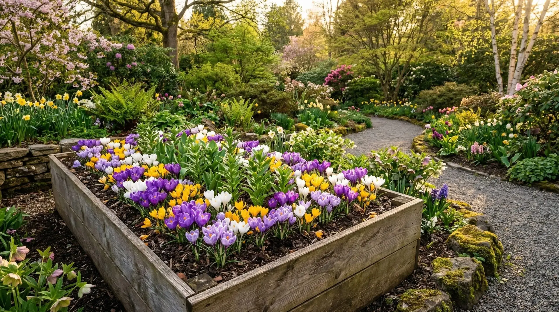 Lily - Planting lilies in layers with spring bulbs for a succession of blooms from March to August