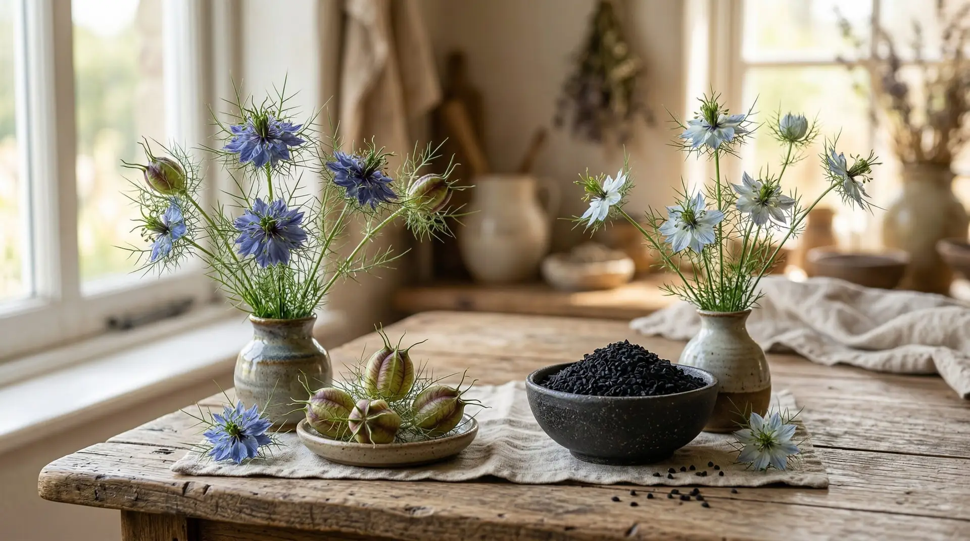 Love-in-a-Mist - Nigella seeds in the spice world and the culinary history of black cumin