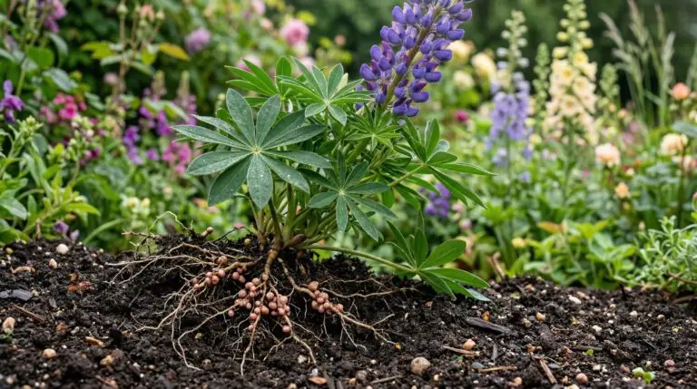 Lupines as nitrogen fixers that naturally enrich and improve your garden soil