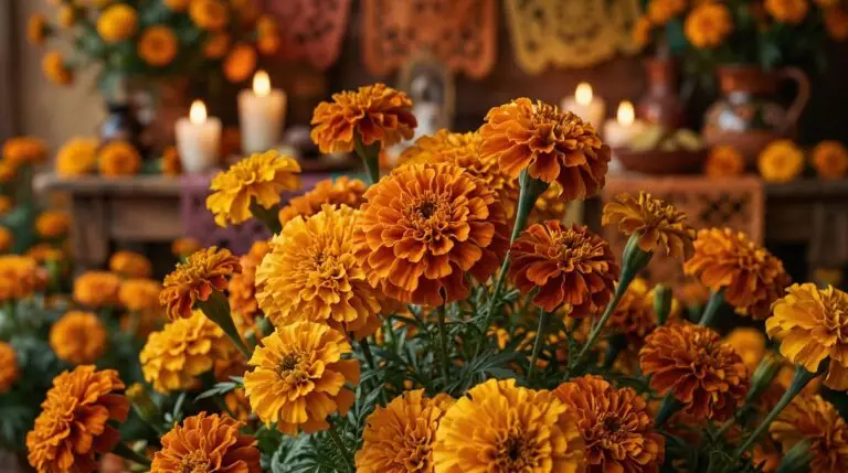 Marigold flower meaning and the Day of the Dead tradition that honors lost loved ones