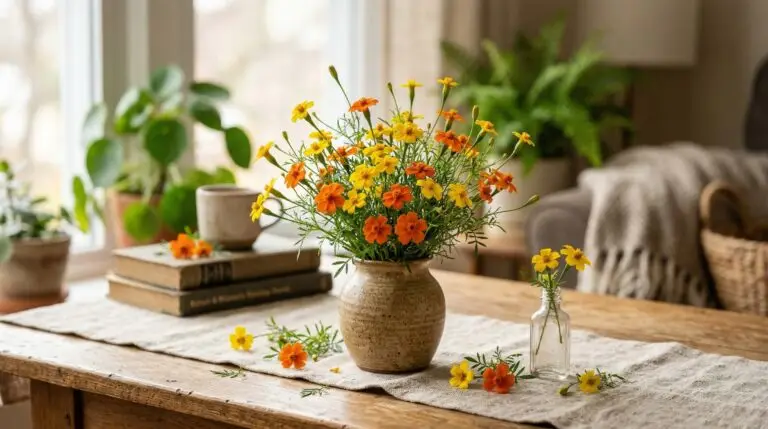 Signet marigolds for edible flowers that taste like citrus in salads and cocktails