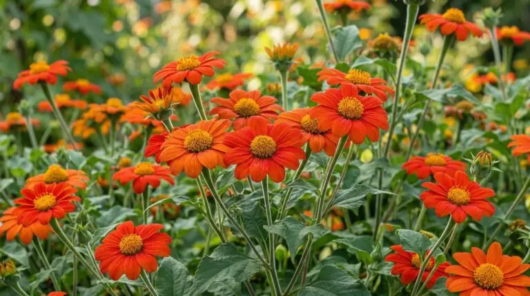 Compact Mexican sunflower varieties for smaller gardens that still attract butterflies