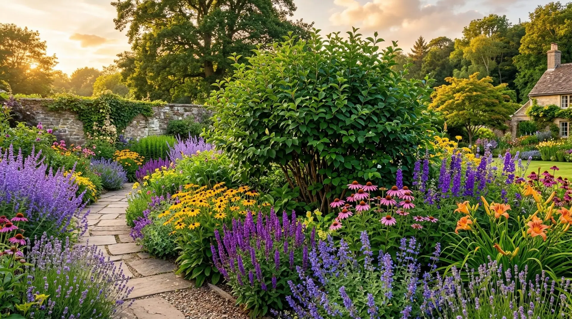 Mock Orange - Companion plants for mock orange that fill the gap when its brief bloom show ends