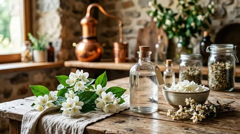 Mock orange flowers for homemade perfume and potpourri with an orange blossom scent