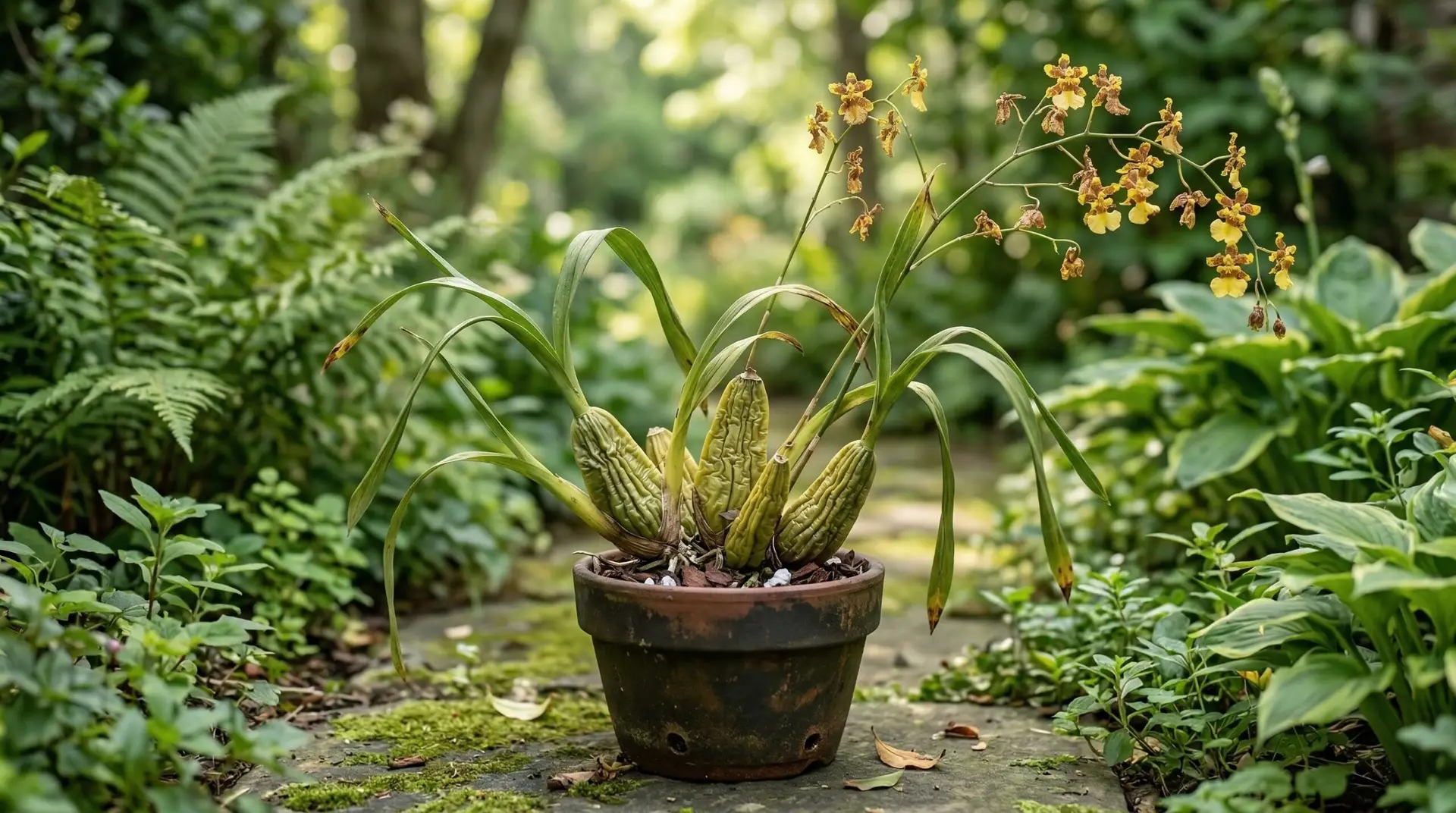 Oncidium Orchid - Why oncidium orchid leaves are wrinkled and the watering balance these orchids need