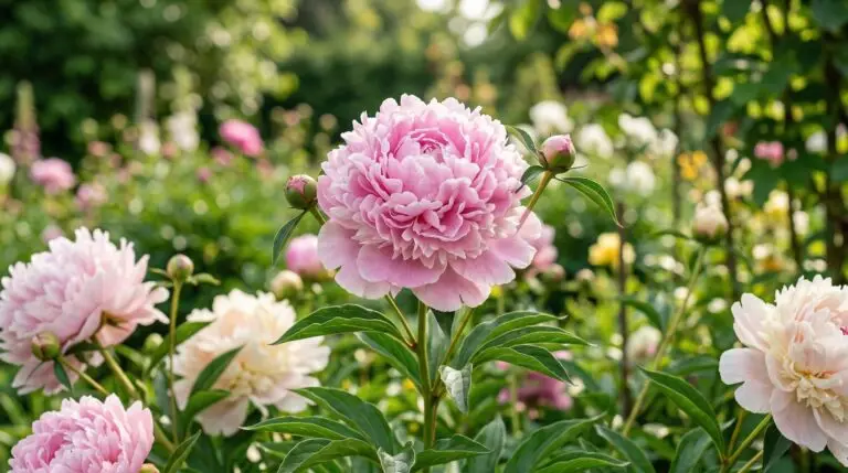 Cutting peonies at the perfect marshmallow stage for the longest vase life