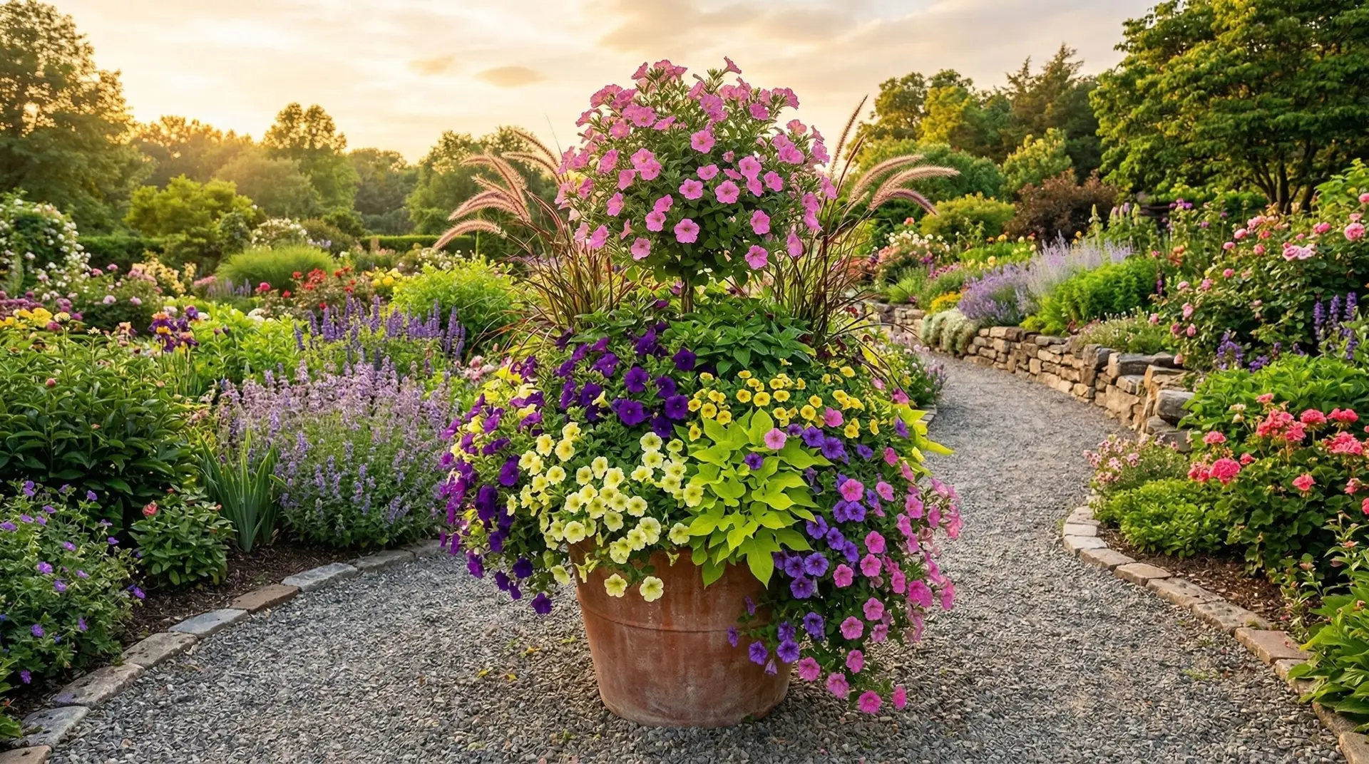 Petunia - Companion plants for petunias in containers and beds for non-stop summer displays