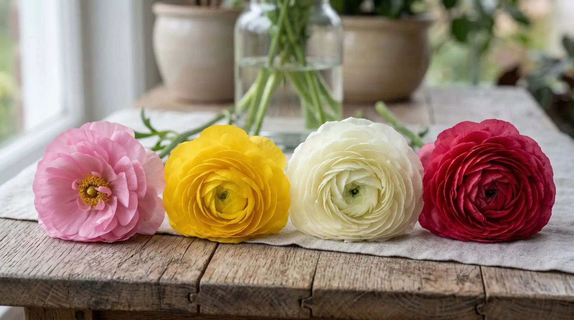Ranunculus - Ranunculus versus garden roses and why these corm flowers compete with the queen of flowers