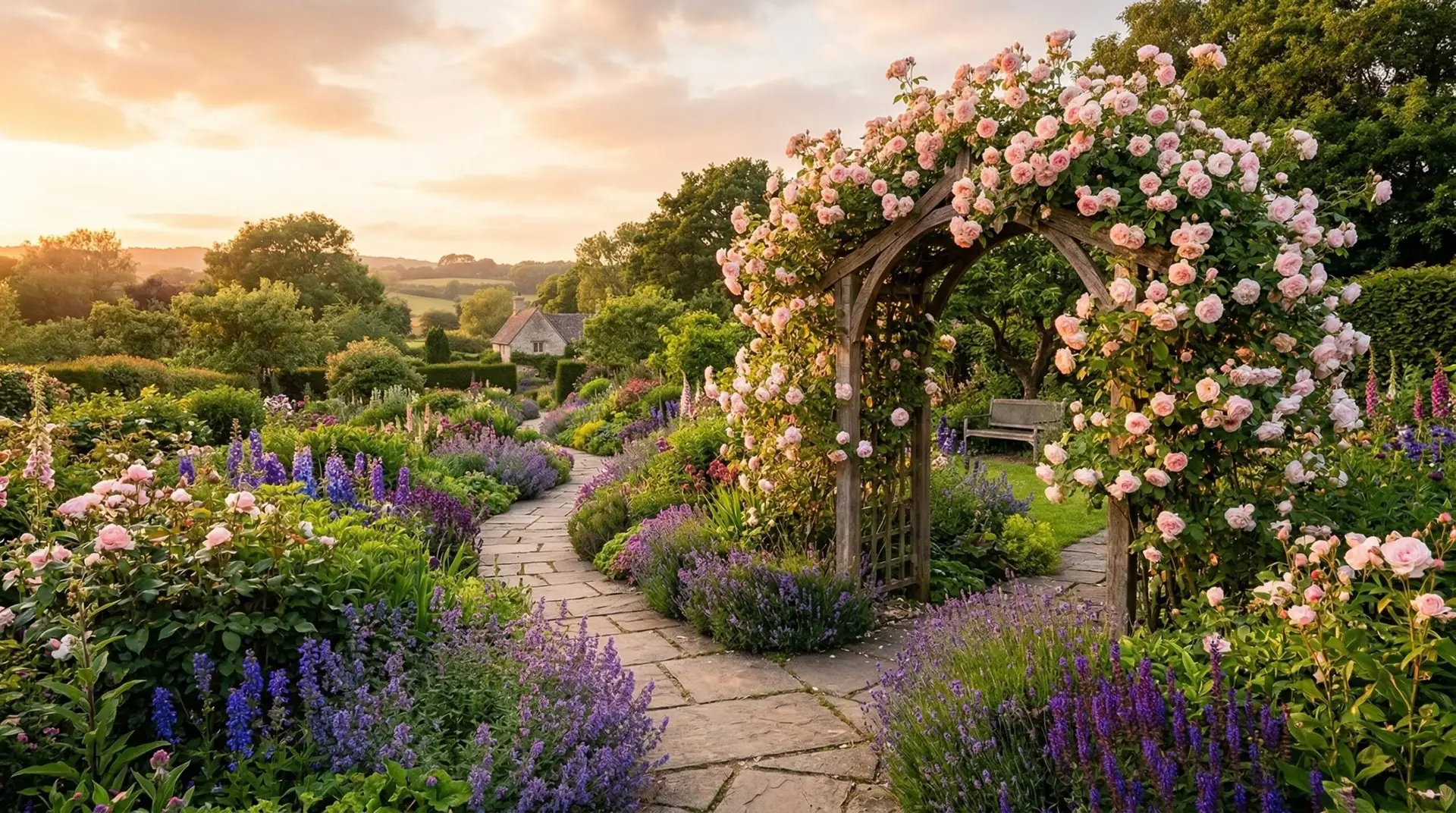 Rose - Climbing roses that cover walls arbors and fences with cascading blooms