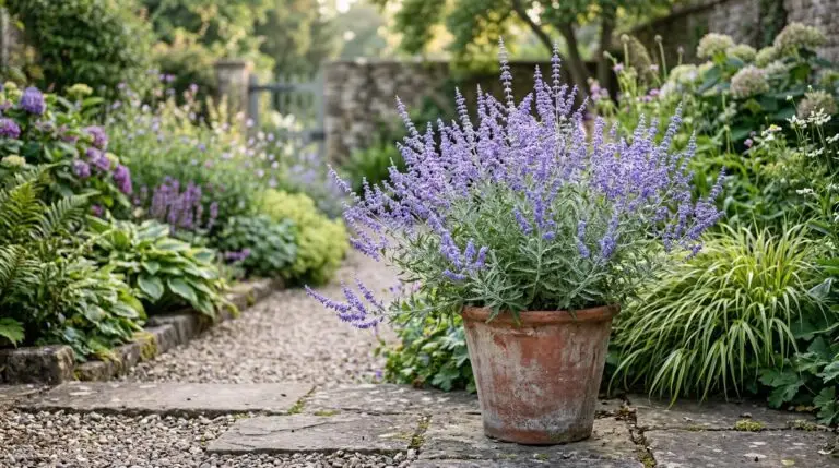 Growing Russian sage in containers for silver-blue drama on sunny patios