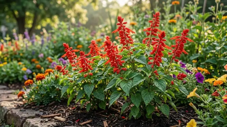 How to grow scarlet sage for blazing red spikes that hummingbirds fight over