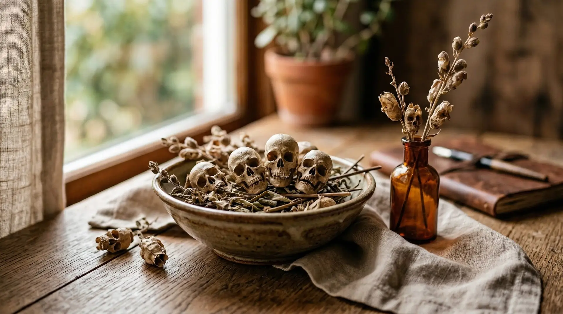 Snapdragon - Snapdragon skull seed pods the creepy dried flower heads that fascinate the internet