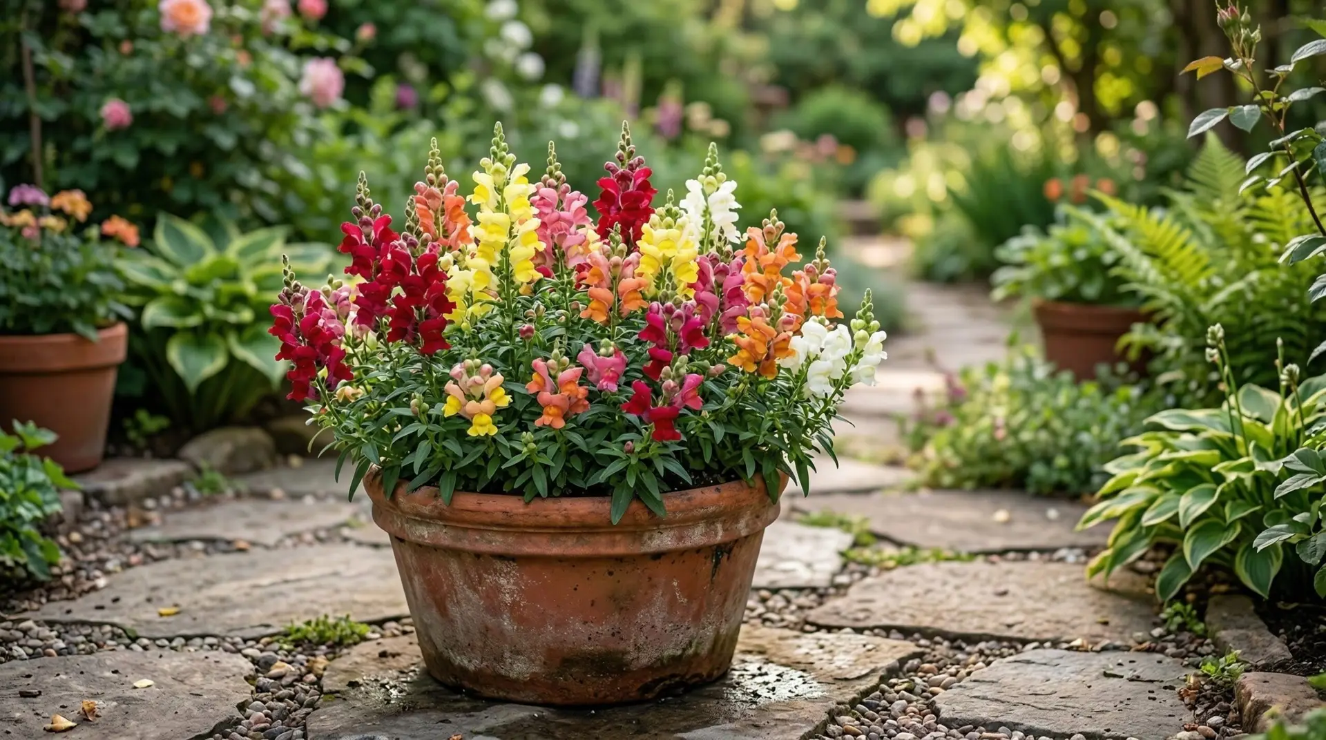 Snapdragon - Snapdragons in containers and window boxes for vertical drama in small spaces