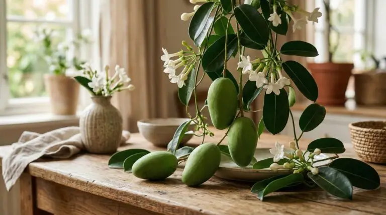 Stephanotis seed pods the giant green fruits that sometimes appear on indoor plants