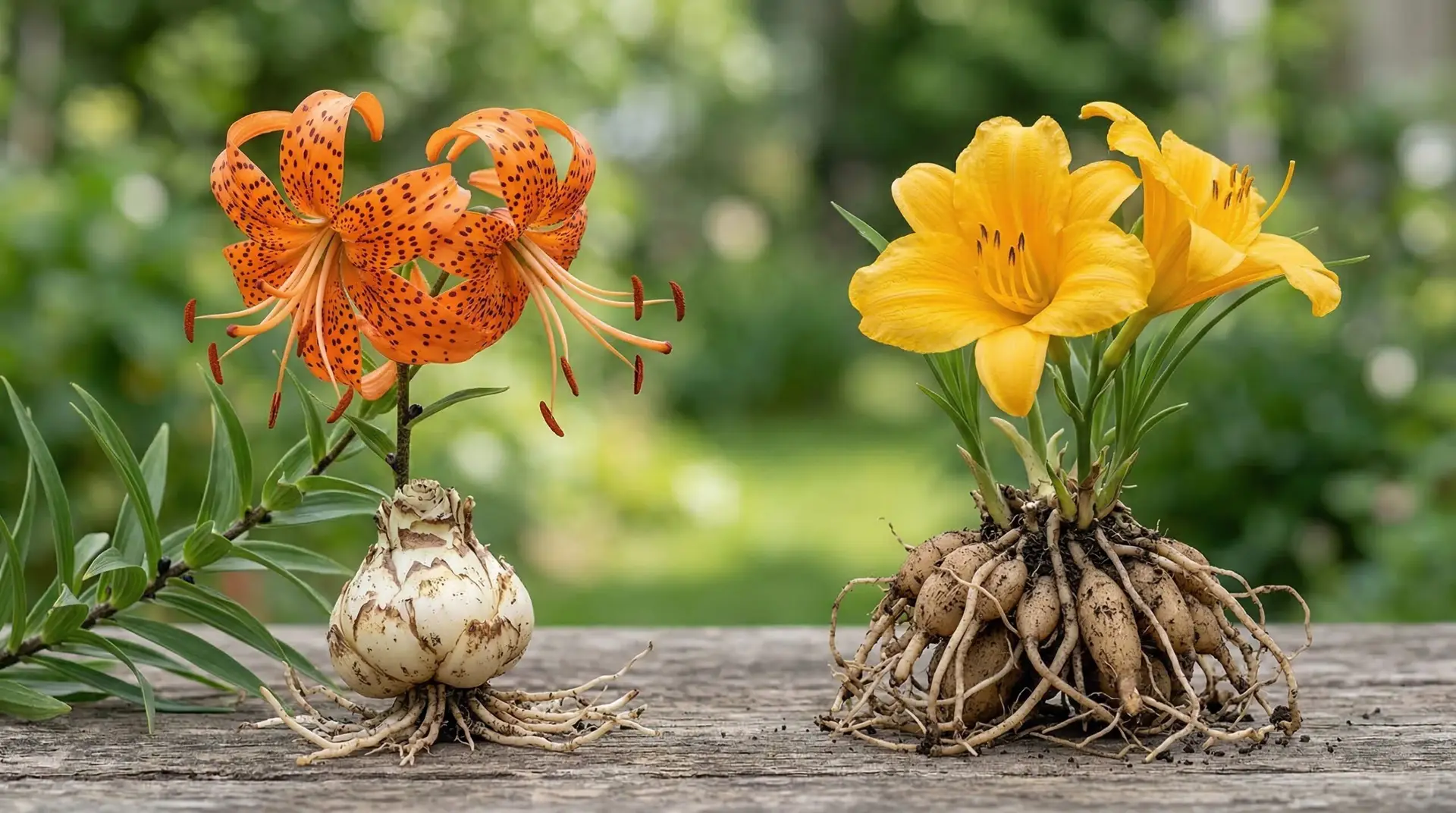 Tiger Lilies - Tiger lilies versus daylilies and the common confusion between these two orange flowers