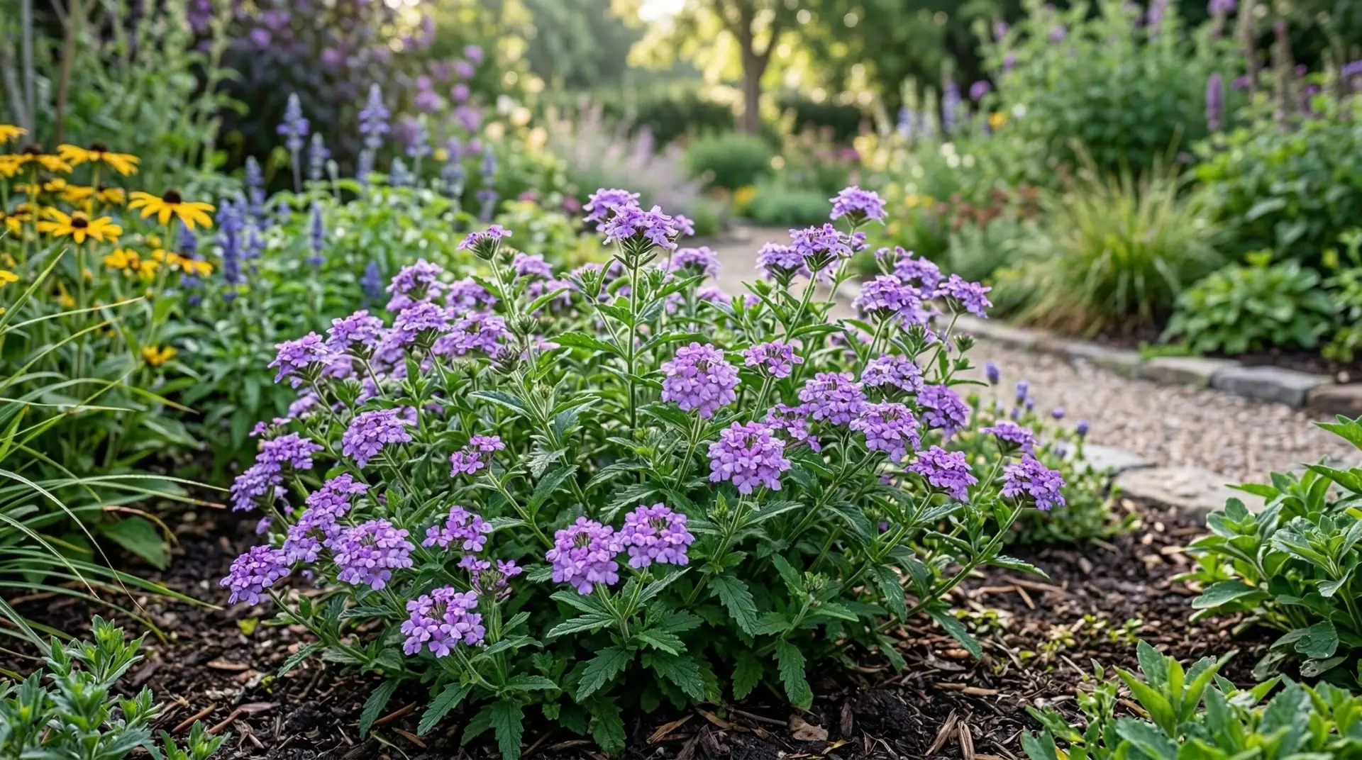 Verbena - Why verbena gets powdery mildew and how to prevent the white coating on leaves