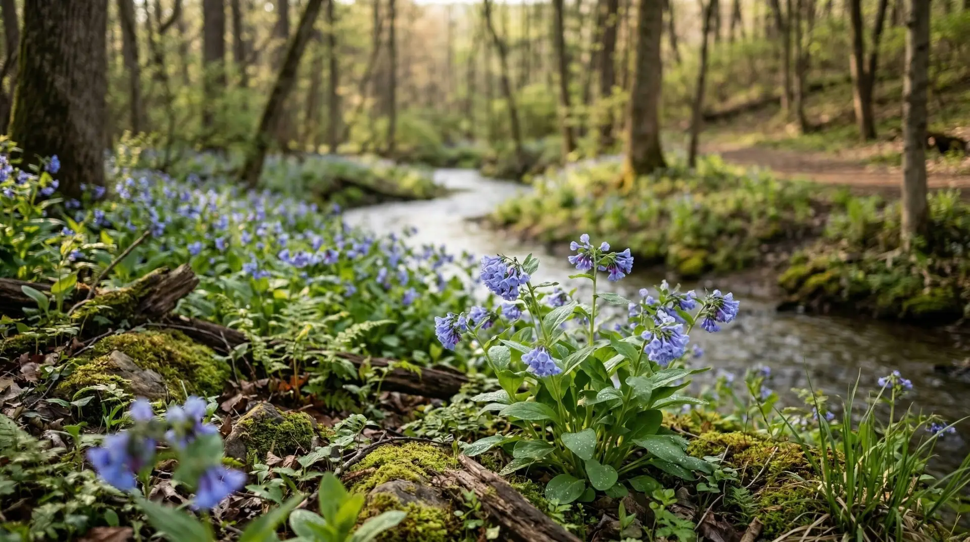 Virginia Bluebells - Where to see Virginia bluebells in the wild and the best springtime woodland hikes