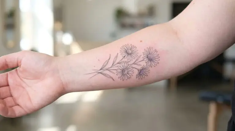 Aster tattoo: meaning, designs, and star-flower symbolism