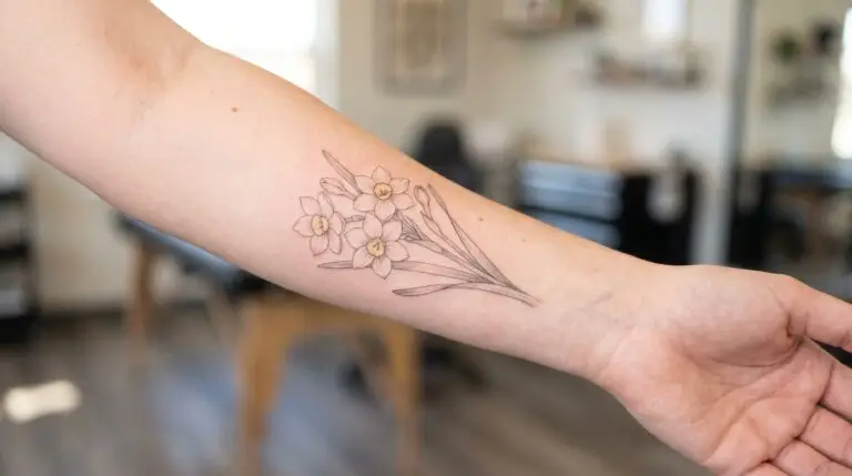 Narcissus tattoo: meaning, designs, and Greek mythology heritage