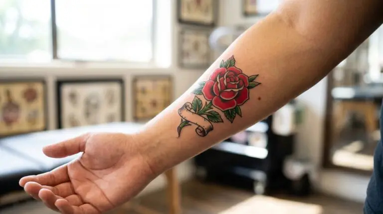 Rose tattoo: designs, color symbolism, and the deepest cultural tradition