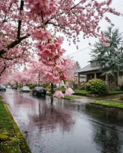 cherry blossom gallery rainy northwest
