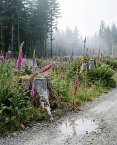 foxglove gallery pnw clearing mist