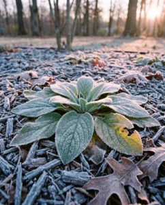 foxglove gallery rosette frost morning