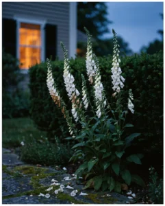 foxglove gallery white spikes dusk