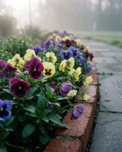 Pansies flower
