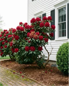 rhododendron gallery foundation planting red
