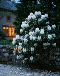rhododendron gallery white truss dusk