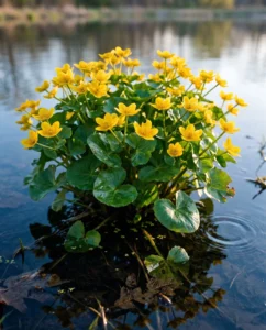 Marsh marigold flower