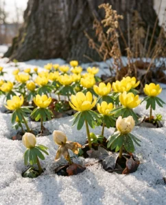 Winter aconite flower